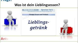 Start Deutsch 1, Sprechen Teil 1, Teil 2 Essen und Trinken und Teil 3 NEU (2,1)