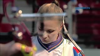 Natalia Valeeva v Miranda Leek – recurve women’s gold final | Las Vegas 2012 Indoor Worlds