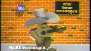 ABC "After These Messages We'll Be Right Back" Cowboy - 1986 Bumper