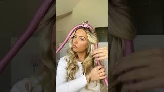 The Easiest Heatless Curls Ever #shorts #heatlesscurls #hairtutorial #overnightcurlstutorial