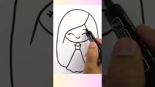 çok güzel kız resmi nasıl çizilir #howtodraw #kolayçizimler #girldrawing #shortvideo #viral #çizim