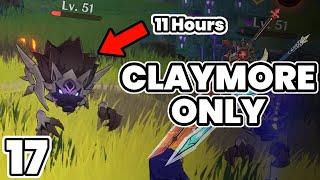 The Rifthound which took 11 Hours to Kill! (Genshin Impact Claymores Only)