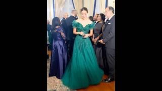 Check out, Catherine princess of Wales she looks amazing on this green dress on their tour Jamaica