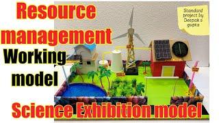 Resource management and sustainable development working model project #resourcemanagement #resource