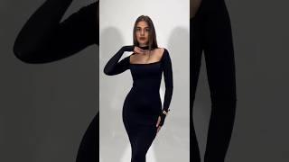 The Perfect  Our Naked Wardrobe Long Sleeve Midi Dress  #fashion #model #beauty #outfit #shorts