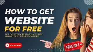 How To Get A Professional Website For FREE