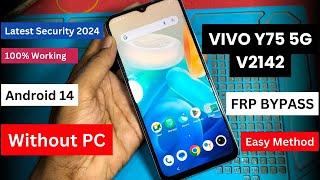 Vivo Y75 5G V2142 Frp Bypass | Android 14 | All Vivo FRP Bypass | Wow Method 2024