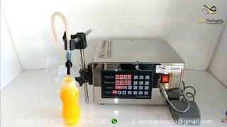 Digital Juice Filling machine manual from 5 ml to 3500 ml