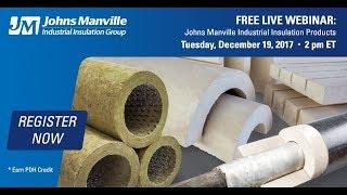 Johns Manville Industrial Product Webinar