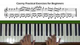 Czerny Practical Exercises for Beginners Op. 599, No. 20 Piano Tutorial