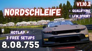 FORD MUSTANG GT3 | NORDSCHLEIFE 8.08.7 | HOTLAP + FREE SETUP | ACC v1.10