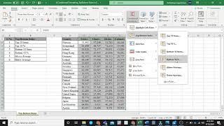 Top/Bottom Rules: Conditional Formatting in Excel