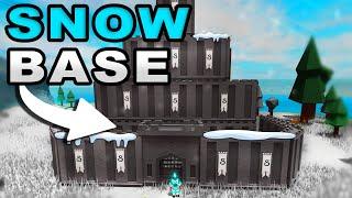 I MADE a SNOW BASE    Roblox Survival Game