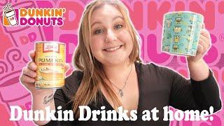 Making Dunkin Donuts drinks AT HOME part 2 | Courtney Bond