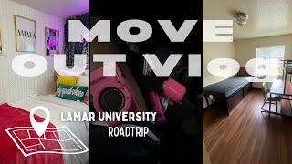 Lamar University move out vlog | Back home to DALLAS !