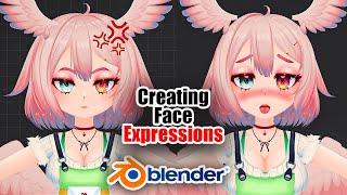 How To Make Face Expressions - Shape Keys [BLENDER Tutorial]