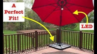 Install Base for patio umbrella - "BEST Choice Products"