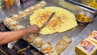 150 Rs LAHORE'S FASTEST Burger Making | CRAZY RUSH for Anda Shami Burger | STREET EATS PK