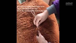 2 minutes to restitch your teddy bear when seams become open