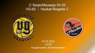 CSarja/Alkusarja 24-25 VG-62 - Haukat Ringette C