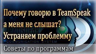 Почему говорю в TeamSpeak а меня не слышат // УСТРАНЯЕМ ПРОБЛЕМУ