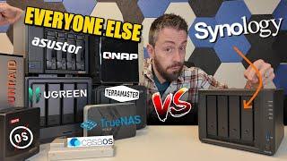 Synology vs UGREEN, QNAP, UnRAID, TrueNAS, CasaOS, Terramaster and Asustor NAS in 2025
