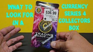 WHAT TO LOOK FOR, IN A CURRENCY SERIES 4 COLLECTORS BOX. CARDSMITHS TRADING CARDS AND GAMESTOP.