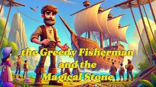 The Greedy Fisherman and the Magical Stone | A Tale of Contentment and Life Lessons Morals  for Kids