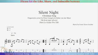 Christmas Song - Silent Night (Another version arr for Acoustic Guitar with Tab)