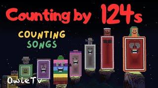 Counting by 124s Song | Minecraft Numberblocks Counting Songs | Math and Number Songs for Kids