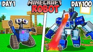 I Survived 100 Days as a ROBOT in Minecraft