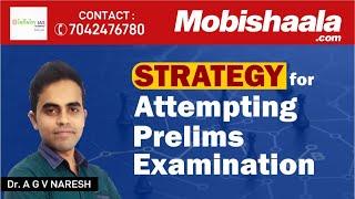 Strategy for Attempting Prelims Examination by Dr. A G V NARESH| Infinity IAS Academy