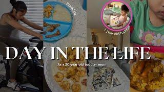 REALISTIC day in the life as a 20 yr old toddler mom, breakfast, at home workout, & more| FT YESOUL