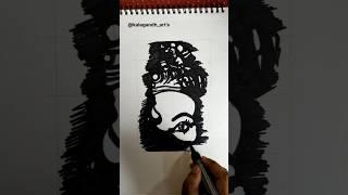Art No - 7 | Chinchpoklicha Chintamani Eye Painting | Ganpati Drawing | Ganpati Eyes #shorts