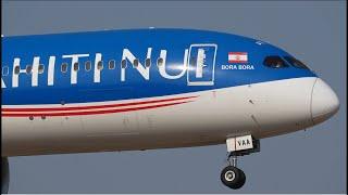 Air Tahiti Nui Boeing 787-9 F-OVAA Landing at Narita 16R | NRT/RJAA