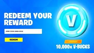 REDEEM THE 13,500 V BUCKS CODE IN FORTNITE! (How To Get Free V Bucks)