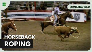 The Art of Horseback Roping - Montana Wild - Documentary