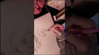 sketching a pretty girl.｡.:* #sketch #short #keshi