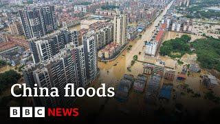 China floods: Tens of thousands of people evacuated from Guangdong after heavy rain | BBC News