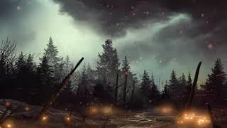 ️ Viking Drums in the Rain • Nordic Battle Drums 10 Hours • Dark Ambient Music for Intense Focus