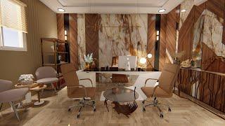 HOME OFFICE Interior Design 3D Real Animation SKETCHUP-LUMION