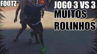 JOGO CONTRA 3 VS 3 - FUTEBOL DE RUA HD - RACHÃO !