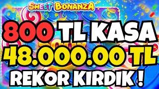  Sweet Bonanza  800 TL KÜÇÜK KASA İLE OYNADIK ! REKOR TAKTİK ! SLOT OYUNLARI ! KÜÇÜK KASA TAKTİK