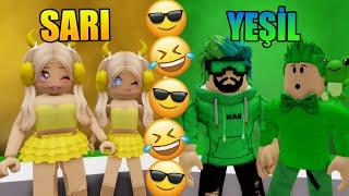 ️KIZLAR VS ERKEKLER RENK KAPIŞMASI  KÜBRA NİSA ROBLOX BROOKHAVEN  RP