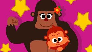 We’re Gorilla Family  | We all love you~ | Animal Family Love Song | Nursery Rhymes  TidiKids