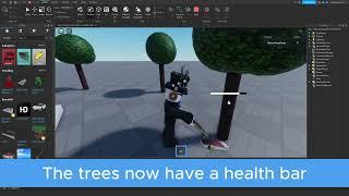 (Updated Version)  Axe Cutting System | Roblox Studio