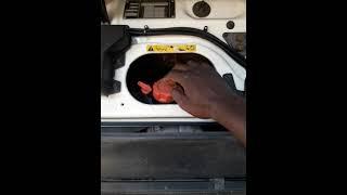 how to open and check oil on Volvo