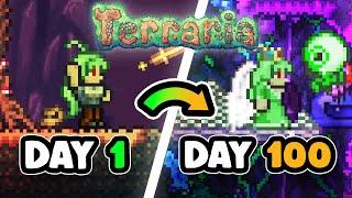 I Spent 100 Days In Terraria's ZENITH Seed!