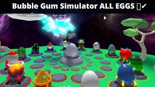 HOW TO FIND ALL EGGS  ROBLOX BUBBLE GUM SIMULATOR [EGG HUNT] UPDATE EGG HUNT