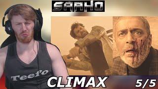 Saaho Movie - CLIMAX Scene - Reaction By Foreigner - Prabhas x Sujeeth - Part 5/5